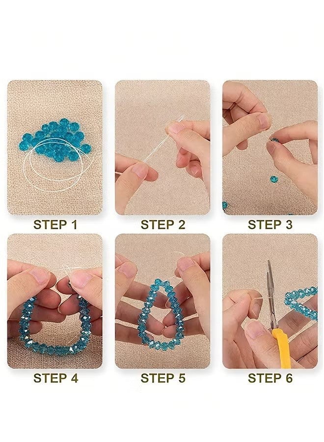 واي جيه خيط كريستال مطاطي قوي بطول 100 متر لصنع وصناعة مجوهرات وصيد الأسماك من الأساور - Image 5